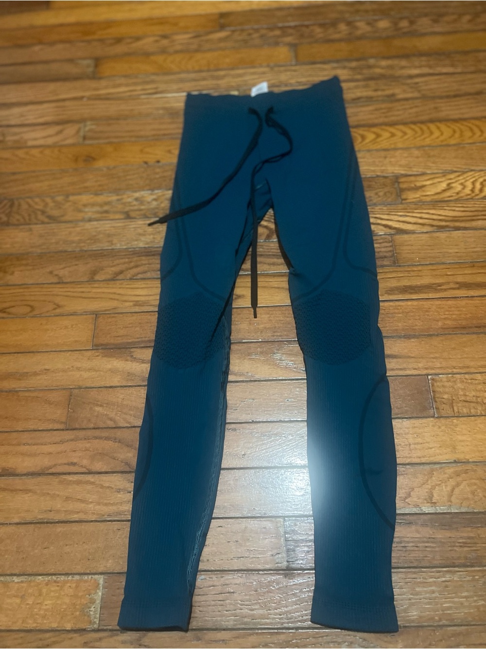 Gymshark Teal Leggings with Logo Waistband size M